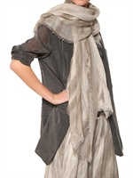 DUSAN - SHIBORI PRINT WOVEN CASHMERE SILK SCARF