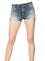 CYCLE - JAPANESE DENIM STRETCH MINI SHORTS