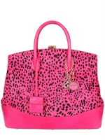 DESMO - SARA PONY PRINT LEATHER TOP HANDLE