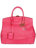 DESMO - SARA RACE PRINT LEATHER TOP HANDLE