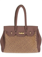 LEGHILÀ - B-BAG STUDDED NEOPRENE TOP HANDLE