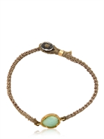BROOKE GREGSON - BRACCIALE ORBITE DI SETA E ORO CON OPALE