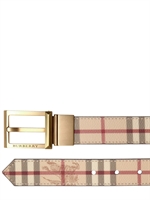 BURBERRY - REVERSIBLER KLASSISCHER KARIERTER GÜRTEL - BEIGE