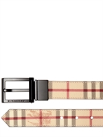 BURBERRY - CINTURA REVERSIBILE STAMPA QUADRI