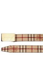 BURBERRY - CINTURA DI PELLE A QUADRI