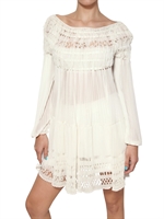 BLUMARINE - LASER CUT CREPE DRESS