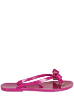 MULBERRY - BOWED JELLY SANDALS FLATS