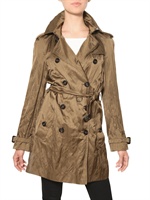 BURBERRY LONDON - WILMONT WASHED VISCOSE SATIN TRENCH COAT