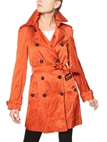 BURBERRY LONDON - WILMONT WASHED VISCOSE SATIN TRENCH COAT
