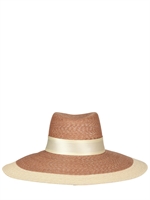 SUPERDUPER - CAPPELLO BICOLORE IN PAGLIA INTRECCIATA