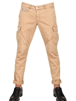 MAISON CLOCHARD - STRETCH GABARDINE CARGO TROUSERS