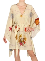 MAGDA GOMES BEACHWEAR - PRINTED CHIFFON KAFTAN COVER UP DRESS