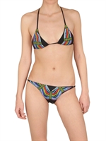 MAGDA GOMES BEACHWEAR - NECKLACE PRINTED TRIANGLE BIKINI BATHING