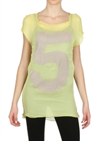AMARANTO - FÜNF DRUCK SEIDEN CHIFFON TOP