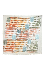 ELENA IACHI - AMERICAN PRINTED FOULARD SCARF