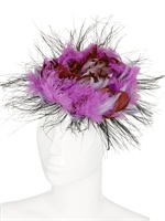 NANÀ - CAPPELLO PIUME DI OCA STRUZZO E PAVONE