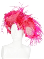 NANÀ - CAPPELLO CON PIUME DI OCA E STRUZZO
