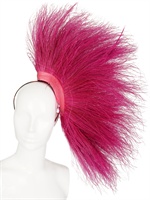 NANÀ - PEACOCK FEATHERS ON NET HEADBAND