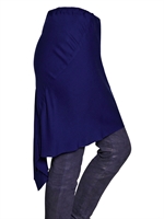 ANN DEMEULEMEESTER - VISCOSE JERSEY SKIRT - BLUE