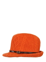 INVERNI - CAPPELLO IN MISTO CASHMERE - ARANCIONE