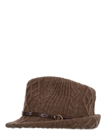 INVERNI - CAPPELLO IN MISTO CASHMERE - TORTORA