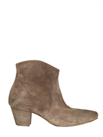 STRATEGIA - 50MM SUEDE LOW BOOTS - TAUPE
