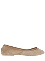 SUZIE MAS - SUEDE BALLERINA FLATS - SAND