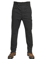 DOLCE & GABBANA - 18CM MICRO HOUNDSTOOTH COTTON TROUSERS - ANTHRACITE