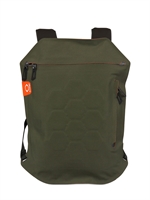 O-RANGE - SPORTY COTTON AND NYLON BACKPACK - MILITARY GREEN