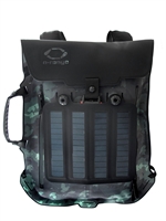 O-RANGE - NYLON BACKPACK WITH 4.5W SOLAR PANELS - CAMOUFLAGE
