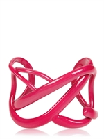SANTO SPIRITO FIRENZE - INTRECCI PINK FLUO ENAMEL ARMBAND - FUCHSIE