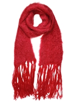 KIMSTUMPF - SCIARPA SUPERKID SPAGHETTI IN MISTO MOHAIR - BORDEAUX