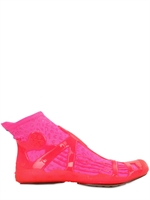 AKKUA - REVOLUTION NEON LEOPARD PRINT SNEAKERS - FUCHSIA