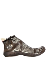 AKKUA - REVOLUTION LACE PRINT SNEAKERS - BLACK