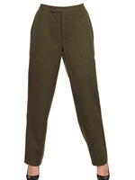 MICHAEL SONTAG - LIGHT WOOL FLANNEL TROUSERS - MILITARY GREEN