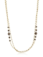 ANGELO DI SPIRITO ROSA - MILKY DIAMANTEN UND PERLEN ROSENKRANZ KETTE - WHITE DIAMONDS