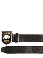 DSQUARED - 4CM ENAMELED SCHNALLEN LEDER GÜRTEL - SCHWARZ