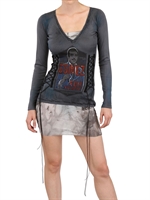 KIN AND GIN - HAND MADE TULLE AND COTTON JERSEY DRESS - GREY