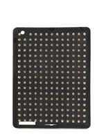 SECONDA BASE - CUSTODIA PER IPAD IN SILICONE CON BORCHIE - NERO