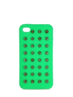 SECONDA BASE - CUSTODIA PER IPHONE IN SILICONE CON BORCHIE - VERDE