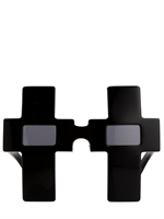 JEREMY SCOTT - KREUZ-SONNENBRILLE AUS ACETAT - SCHWARZ