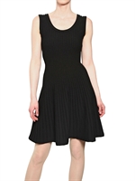 ANTONINO VALENTI - WOOL KNIT DRESS - BLACK