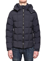 TATRAS - PIUMINO IN NYLON CON CAPPUCCIO - BLU SCURO