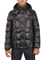 TATRAS - PIUMINO IN NYLON CON CAPPUCCIO - NERO