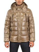 TATRAS - PIUMINO IN NYLON CON CAPPUCCIO - MARRONE