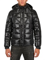 TATRAS - PIUMINO IN NYLON CON CAPPUCCIO - NERO