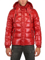 TATRAS - PIUMINO IN NYLON CON CAPPUCCIO - ROSSO