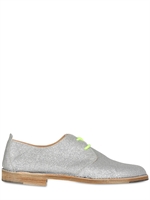 DIMMLER - SCARPE STRINGATE GLITTER LIMITED EDITION 25MM - ARGENTO