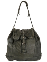 BEN'MBAREK - BARREL-DYED VEGETABLE LEATHER BACKPACK - MILITARY GREEN
