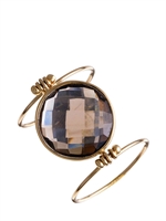 BENEDIKT VON LEPEL - SMOKEY QUARTZ DOPPEL RING - SMOKEY QUARTZ